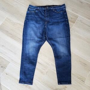 Banana Republic High Rise Skinny Indigo Jeans Size 35 Excellent Condition